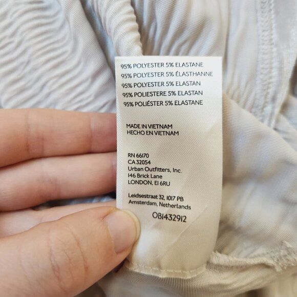 NWT Free People My Best Velvet Blouse Shirt Tunic in Silver Winter Fog Sz. M - Picture 11 of 11